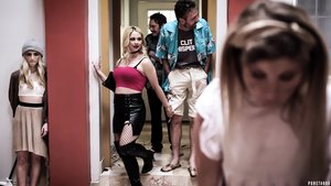 18 year old female Chloe Dash undressing on yoga mat on lawn